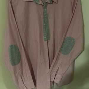 Men's Pink and Gray Shirt